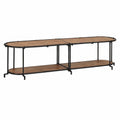 Mobile Porta TV 200 × 42 × 40 cm in Legno Massello di Acacia, Arredo Mobile Porta TV Mobiletto Basso per TV per Tavolino da Salotto Industriale
