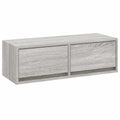 Mobile Porta TV Grigio Sonoma 80 × 31 × 25,5 cm Legno Multistrato, Mobile Porta TV Mobiletto Basso per TV per Tavolino da Salotto Industriale
