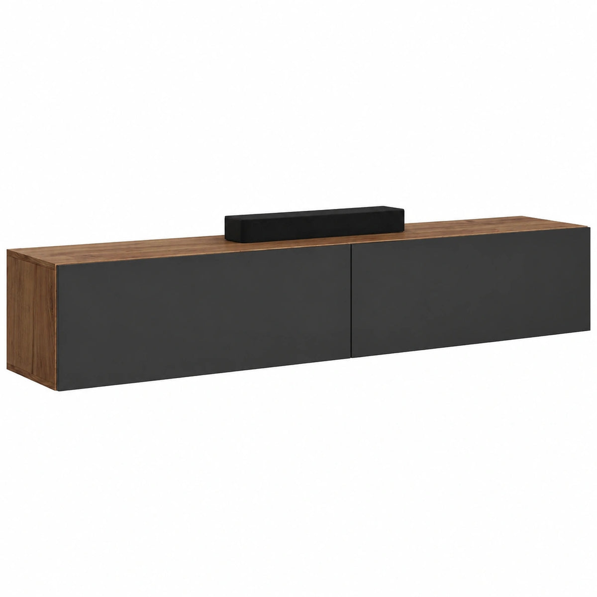 Mobile TV West, porta TV lungo 200 cm, mobiletto TV sospeso o da appoggio, mobile TV per soggiorno, 2X mobile porta TV 37,8 × 100 × 30 cm