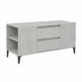 Mobile per TV Grigio Cemento 102 × 44,5 × 50 cm Legno Multistrato, Tavolino per TV，Mobile Porta TV Soggiorno，Mobiletto Basso per TV da Salotto