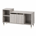 Mobile TV Grigio Sonoma 100 × 35 × 55 cm in Legno Multistrato, Tavolino per TV，Mobile Porta TV Soggiorno，Mobiletto Basso per TV da Salotto