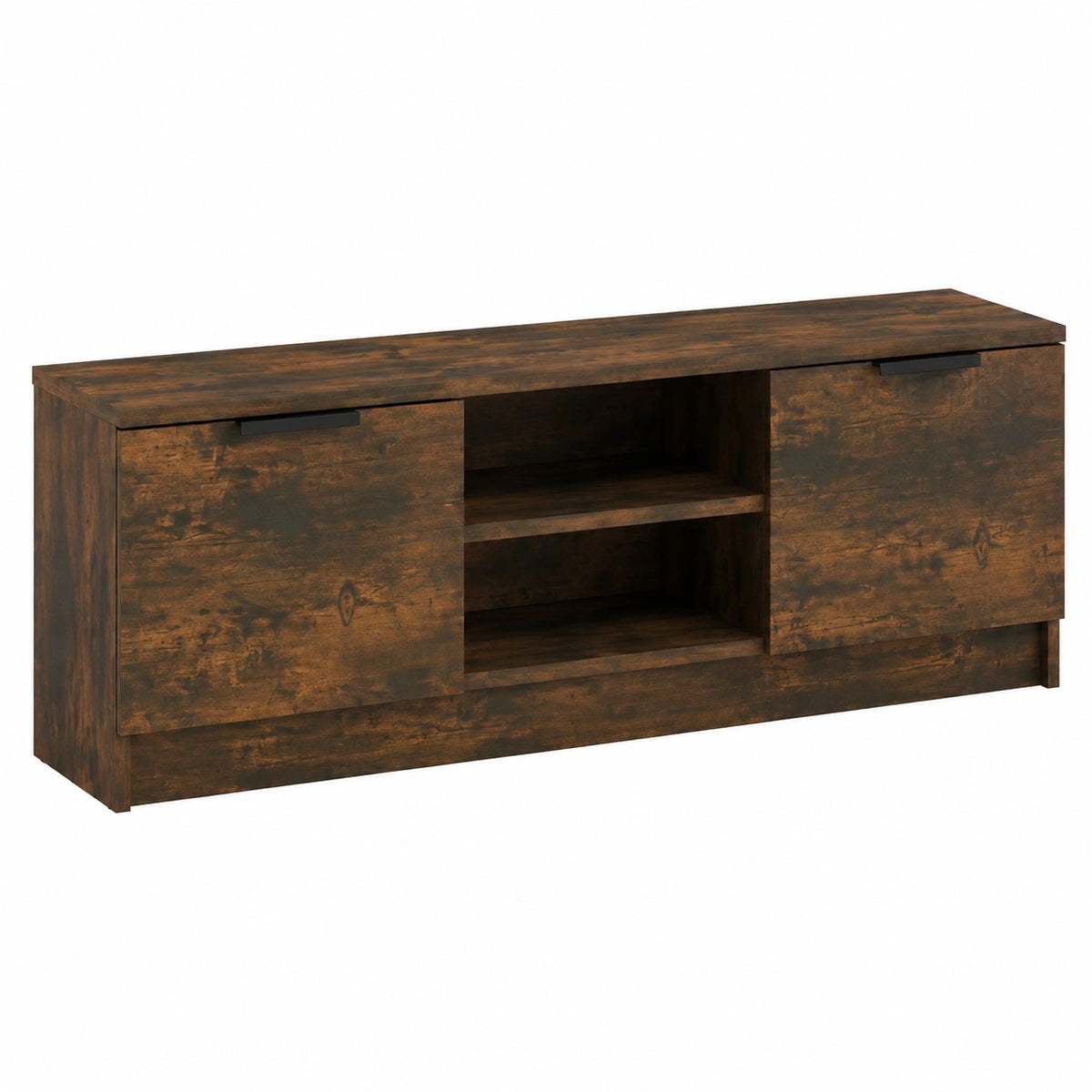 Mobile TV Rovere Fumo 102 × 35 × 36,5 cm in Legno Multistrato, Tavolino per TV，Mobile Porta TV Soggiorno，Mobiletto Basso per TV da Salotto