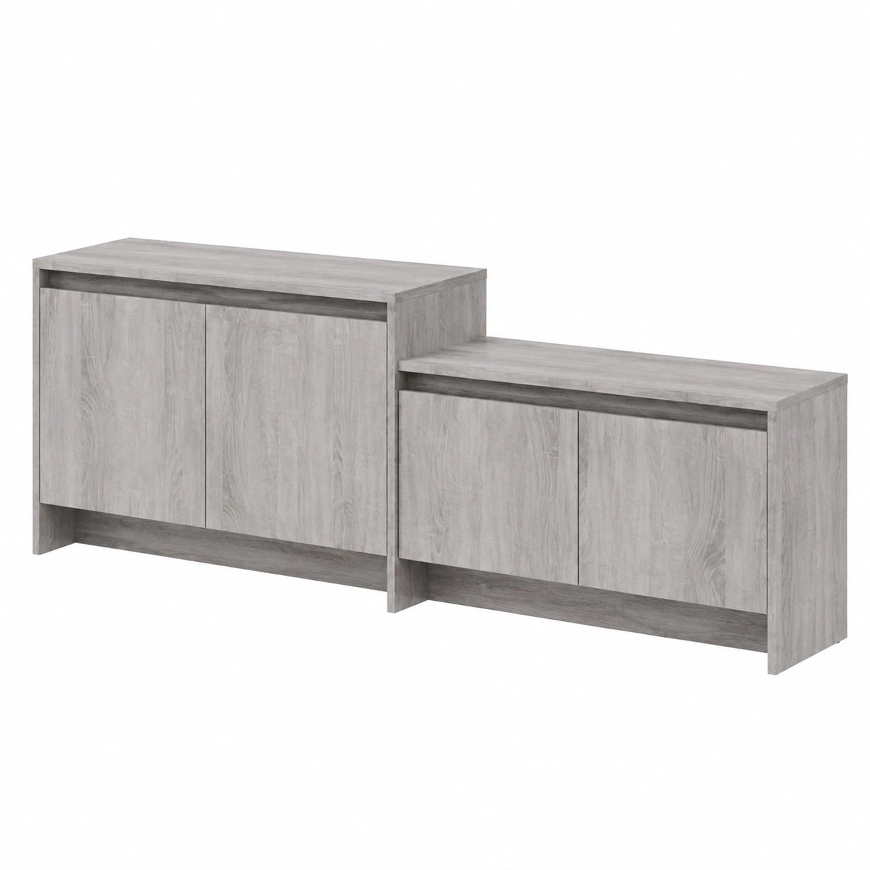 Mobile TV Grigio Sonoma 146,5 × 35 × 50 cm in Truciolato, Tavolino per TV，Mobile Porta TV Soggiorno，Mobiletto Basso per TV da Salotto Industriale