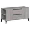 Mobile Porta TV Grigio Sonoma 102 × 44,5 × 50 cm Legno Multistrato, Tavolino per TV，Mobile Porta TV Soggiorno，Mobiletto Basso per TV da Salotto