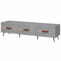 Mobile Porta TV Grigio Sonoma 150 × 36 × 30 cm in Legno Multistrato, Tavolino per TV，Mobile Porta TV Soggiorno，Mobiletto Basso per TV da Salotto