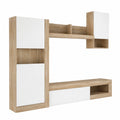 Milani casa - parete attrezzata porta tv soggiorno moderna di 255 × 40 × 200 h