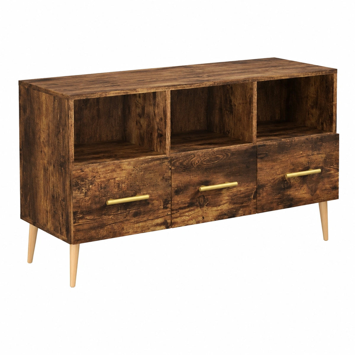 Mobile Porta TV Rovere Fumo 102 × 36 × 50 cm in Legno Multistrato, Tavolino per TV，Mobile Porta TV Soggiorno，Mobiletto Basso per TV da Salotto